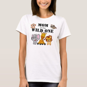 Camiseta Zoológico de mamá animal salvaje de una jungla