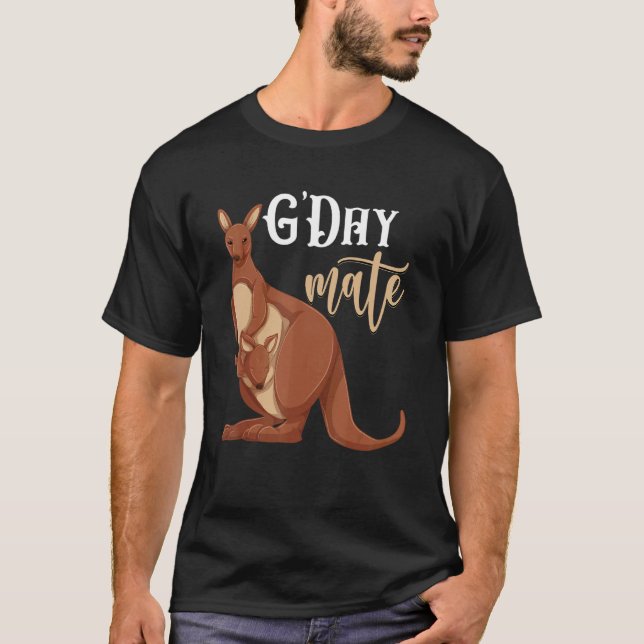Camiseta Zoológico de mate G Day Animal Aussie Australia Ka (Anverso)