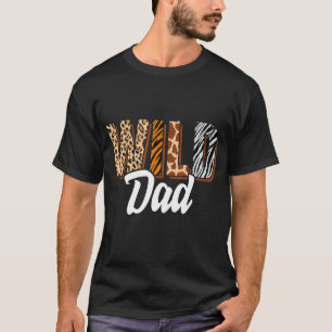 Camiseta Zoológico de Papá Salvaje Nacido Dos Seres Salvaje