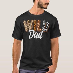 Camiseta Zoológico de Papá Salvaje Nacido Dos Seres Salvaje