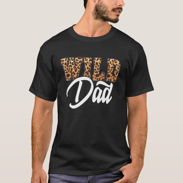 Camiseta Zoológico de Papá Salvaje Nacido en Selva Safari N (Anverso)