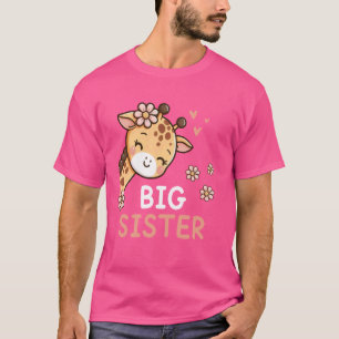 Camiseta Zoológico de safari de jirafas hermana mayor anima