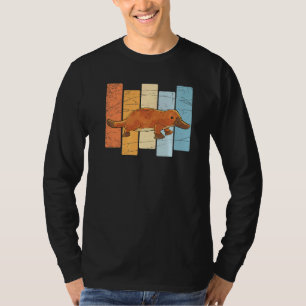 Camiseta Zoológico de Salida Animal Cute Platypus Retro Aus