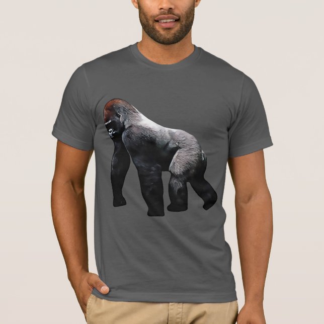Camiseta Zoológico de Silverback Gorilla (Anverso)