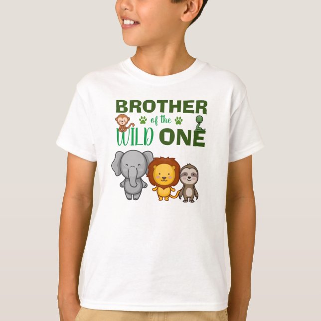 Camiseta Zoológico de un animal salvaje de jungla (Anverso)