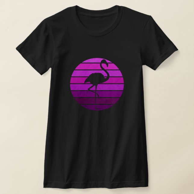 Camiseta Zoológico Flamingo Animal Tropical Summer Sunrise (Distribución)