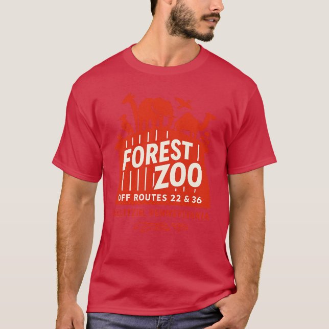 Camiseta Zoológico Forestal - Gallitzin, PA (Anverso)