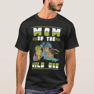 Camiseta Zoológico Mamá Niños Chicas de Cumpleaños Familia 