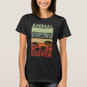 Camiseta Zoológico retro gráfico de Animal Keeper Zoo