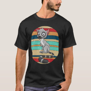 Camiseta Zoológico Retro Sifakas Animal Madagascar Monkey L