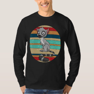 Camiseta Zoológico Retro Sifakas Animal Madagascar Monkey L