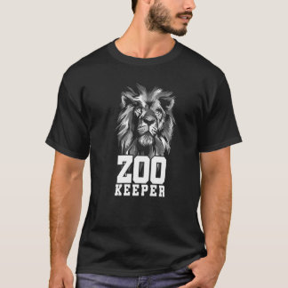 Camiseta Zoológicos de Zoológicos de Lion Graphical Animal