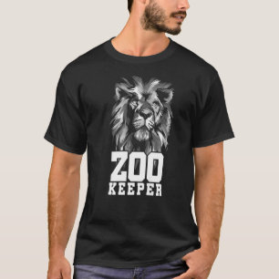 Camiseta Zoológicos de Zoológicos de Lion Graphical Animal