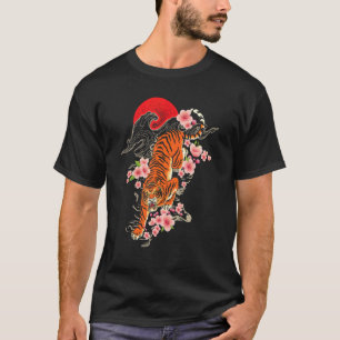 Camiseta Zoólogo de tigres japonés zoológico salvaje Safari