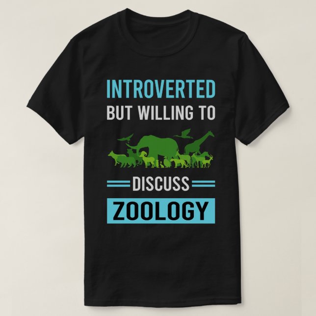 Camiseta Zoólogo de Zoología Introvertida (Diseño del anverso)