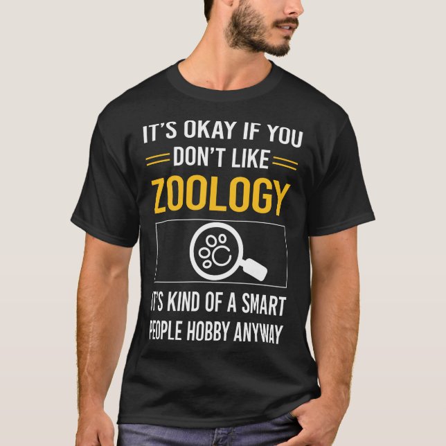 Camiseta Zoólogo de zoología para personas inteligentes (Anverso)
