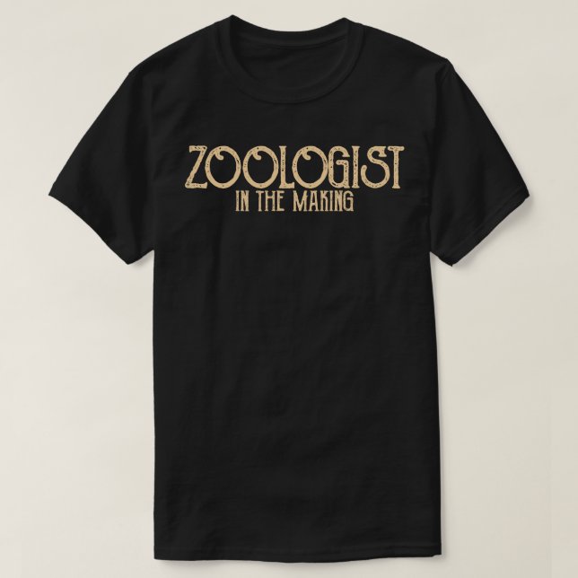 Camiseta Zoólogo En La Construcción (Diseño del anverso)