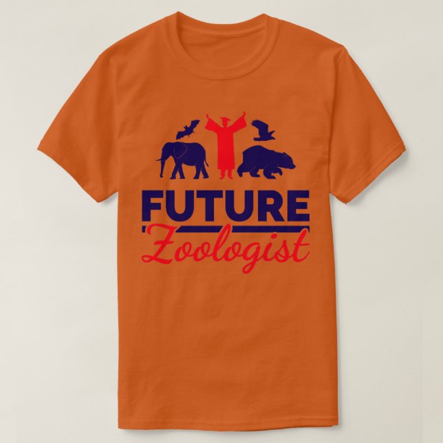 Camiseta Zoólogo futuro1 (Diseño del anverso)