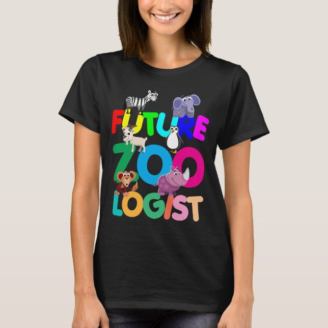 Camiseta Zoólogo Futuro Diseña Un Vestuario De Zookeeper (Anverso)