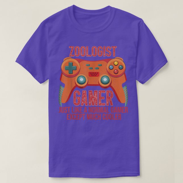 Camiseta Zoólogo Gamer Video Game Controller para Zoologis (Diseño del anverso)