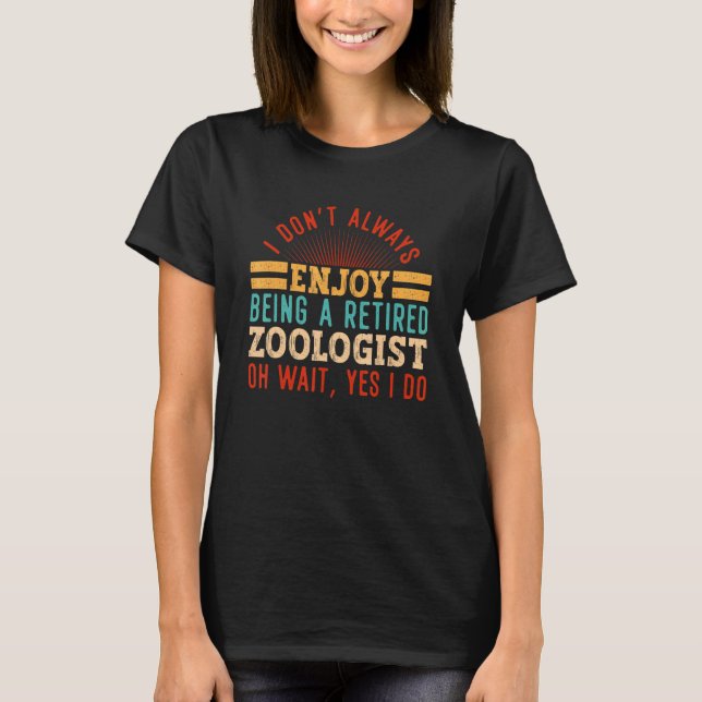 Camiseta Zoólogo retirado zoológico zoológico salvaje Zo Em (Anverso)