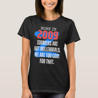 Camiseta Zoomer Gen Z Nacido En 2009 Humor Sarcasmo  Hombre