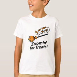 Camiseta Zoomin' for Treats Fun Orange Halloween Design