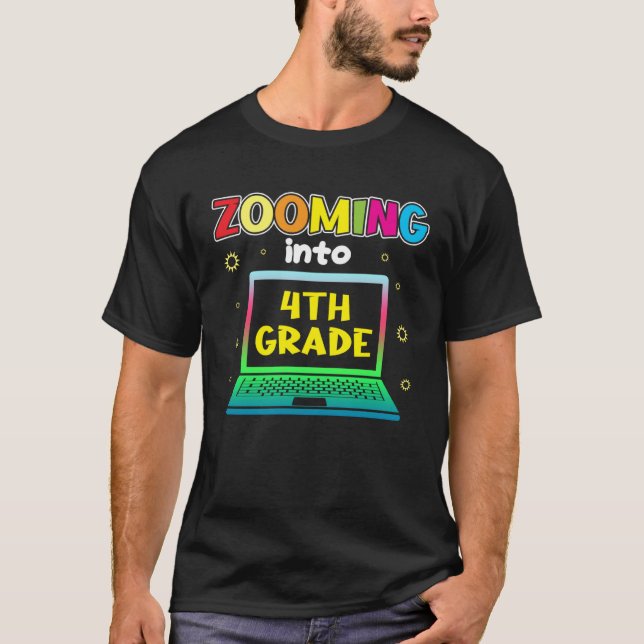 Camiseta Zooming Into 4th Grade (Anverso)
