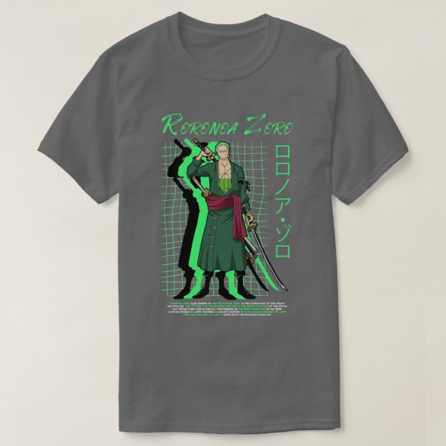 Camiseta Zoro en estilo Streetwear (Diseño del anverso)