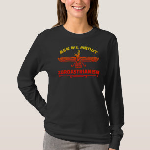 Camiseta Zoroastrianismo Mazdayasna Religión sobre el fuego