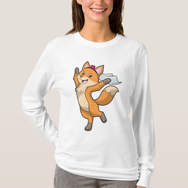 Camiseta Zorra como novia con velo y corazón (Anverso)