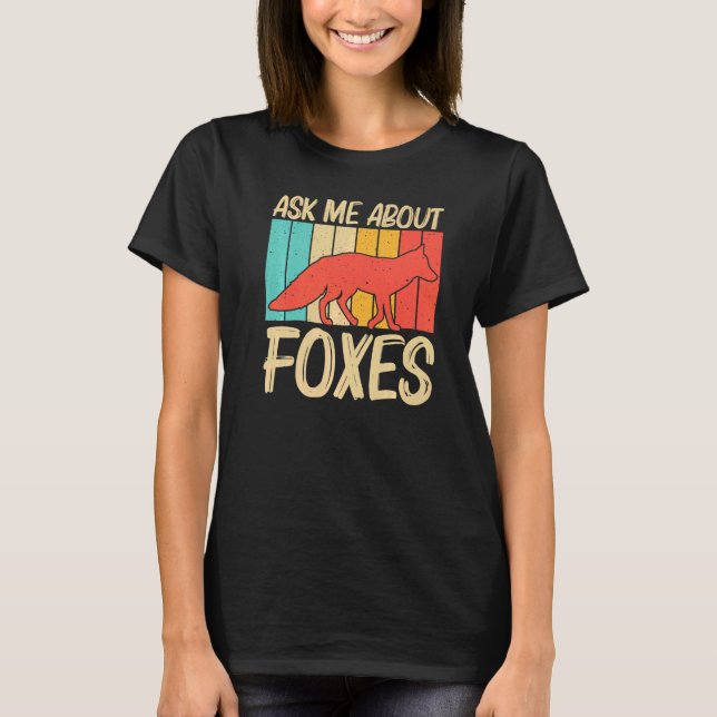 Camiseta Zorra Cuta Para Hombres Mujeres Vulpine Fox Animal (Anverso)