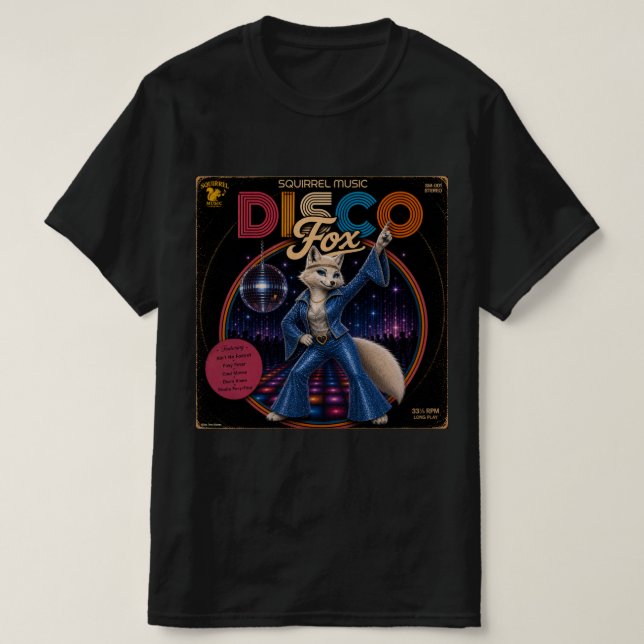 Camiseta Zorra Disco (Diseño del anverso)