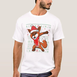 Camiseta Zorra fea de Navidad haciendo dab