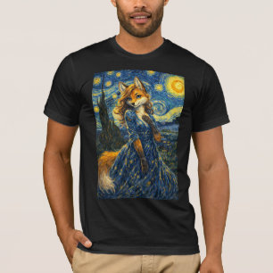 Camiseta Zorra Nocturna Estrellada