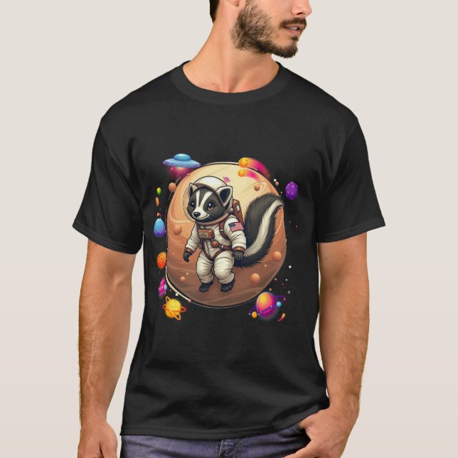 Camiseta Zorrillo en el espacio: Aventuras alienígenas - Ad (Anverso)