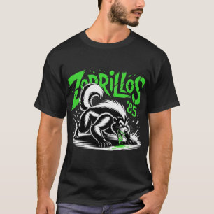 Camiseta Zorrillos Mapache Neon '85 Gráficos Tóxicos Arista