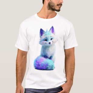 Camiseta Zorro Ártico Neon Escarcha Etérea Hombres