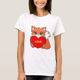 Camiseta Zorro Bebé Adorable con Corazón