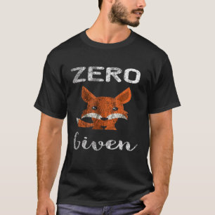 Camiseta Zorro cero a causa de la angustia sarcástica