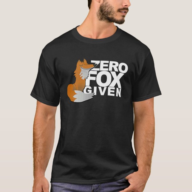 Camiseta Zorro cero da la broma de la zorra (Anverso)