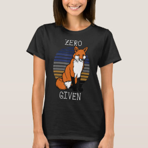 Camiseta Zorro Cero Dado Chiste Sarcástico Pun Vintage Retr