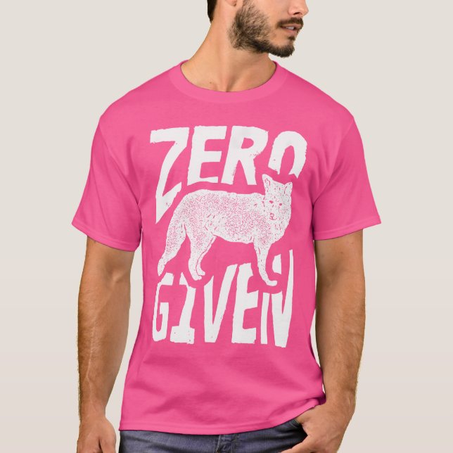 Camiseta Zorro cero dado gracioso (Anverso)