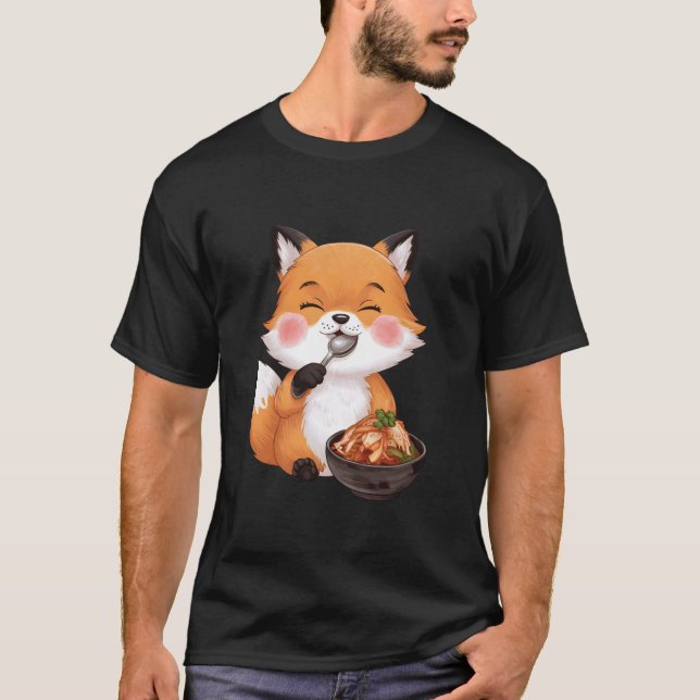 Camiseta Zorro comiendo kimchi (Anverso)