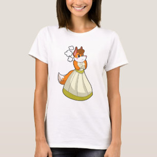Camiseta Zorro como novia con vestido de novia.PNG