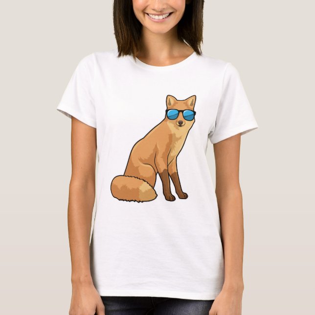 Camiseta Zorro con gafas de sol (Anverso)