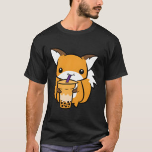 Camiseta Zorro Cuerdo con té de burbuja