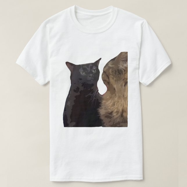 Camiseta Zorro de gato negro (Diseño del anverso)