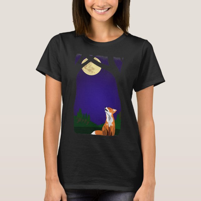 Camiseta Zorro de luna llena (Anverso)