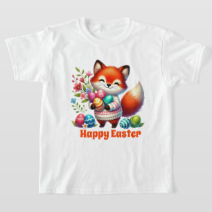 Camiseta Zorro de Pascua feliz lindo